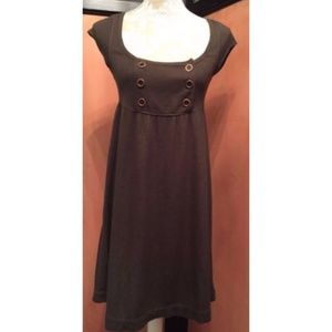 Free People Brown Tie-back Dress Size S